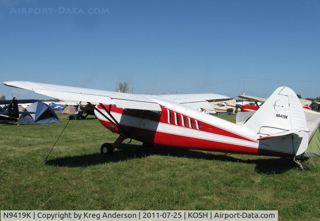 N9419K, 1947 Stinson 108-2 Voyager C/N 108-2419, EAA AirVenture 2011