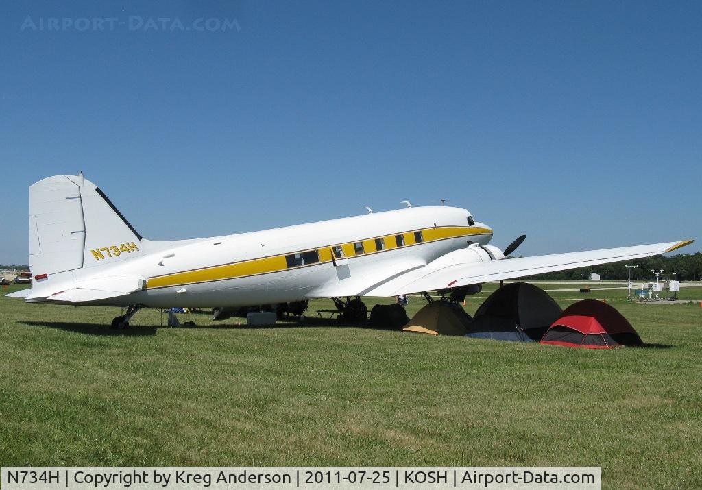 N734H, 1942 Douglas DC-3 (C-47-DL) C/N 4727, EAA AirVenture 2011