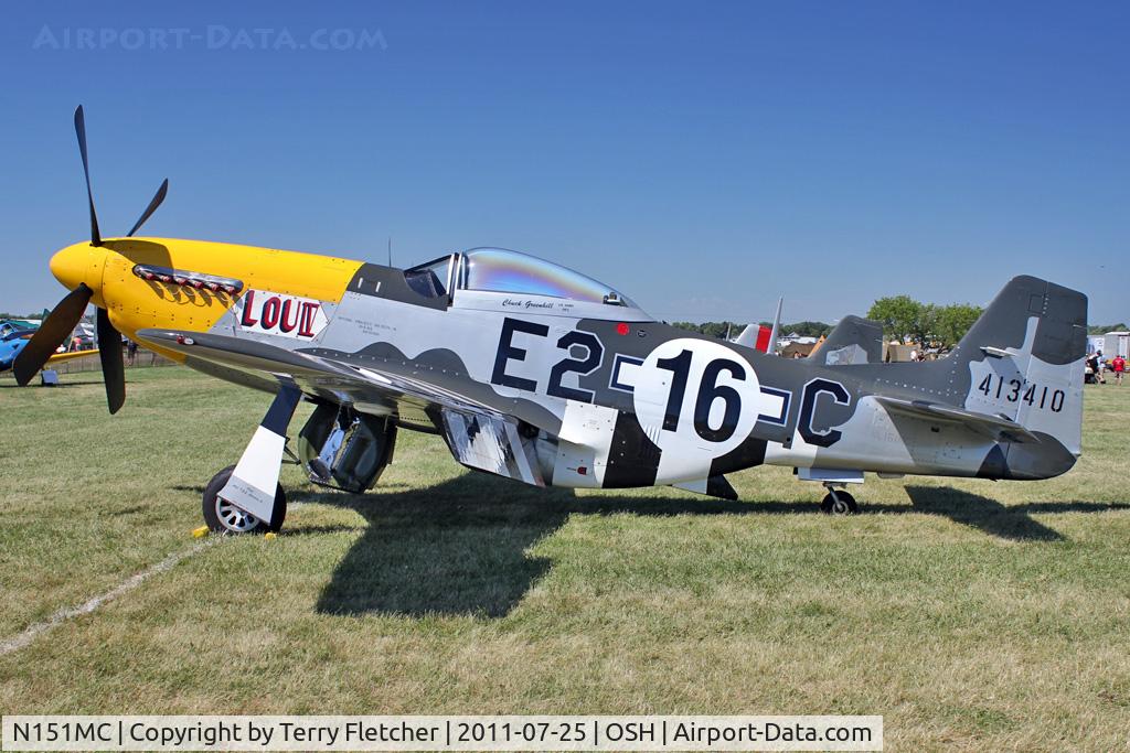 N151MC, 1968 North American F-51D Mustang Mustang C/N AF6722581, 1968 Cavalier F51D MUSTANG, c/n: AF6722581 at 2011 Oshkosh