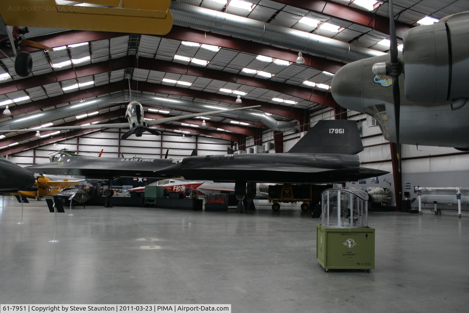 61-7951, 1961 Lockheed SR-71A Blackbird C/N 2002, Taken at Pima Air and Space Museum, in March 2011 whilst on an Aeroprint Aviation tour