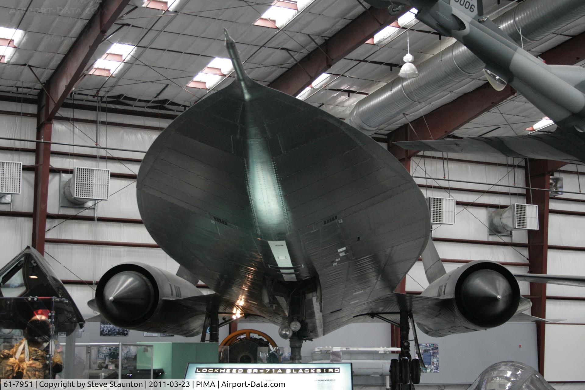 61-7951, 1961 Lockheed SR-71A Blackbird C/N 2002, Taken at Pima Air and Space Museum, in March 2011 whilst on an Aeroprint Aviation tour