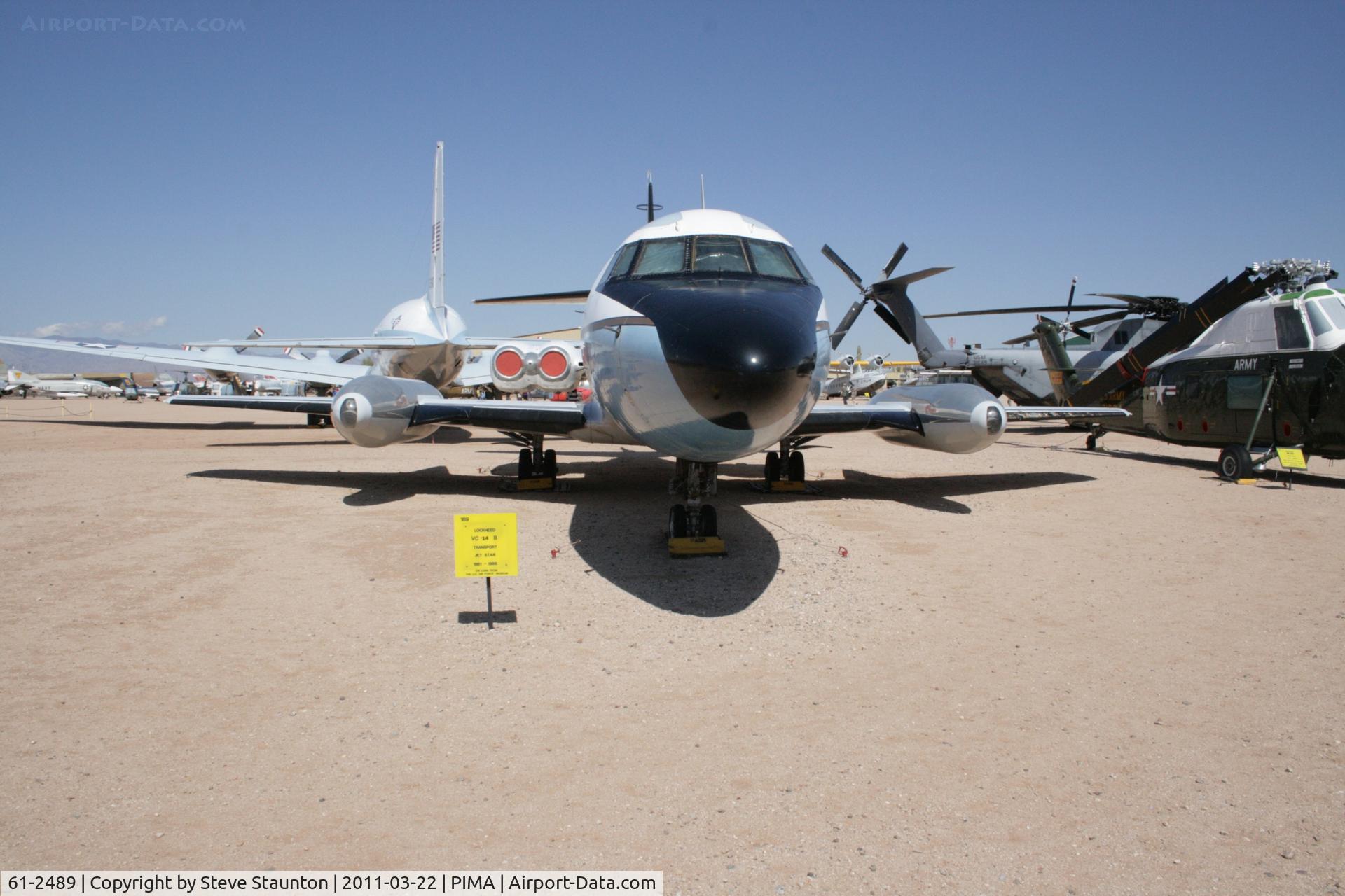 61-2489, 1961 Lockheed VC-140B-LM Jetstar C/N 1329-5022, Taken at Pima Air and Space Museum, in March 2011 whilst on an Aeroprint Aviation tour