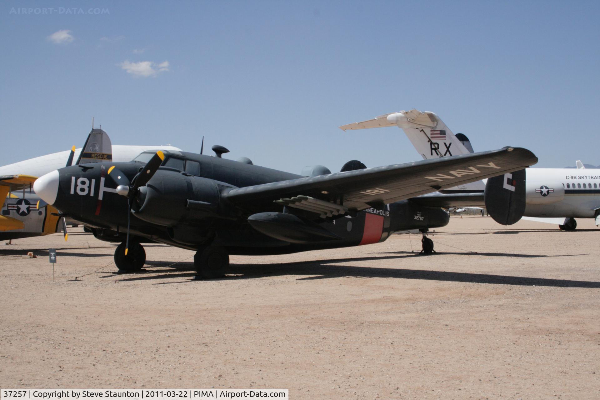 N7255C, 1945 Lockheed PV-2 Harpoon C/N 15-1223, Taken at Pima Air and Space Museum, in March 2011 whilst on an Aeroprint Aviation tour