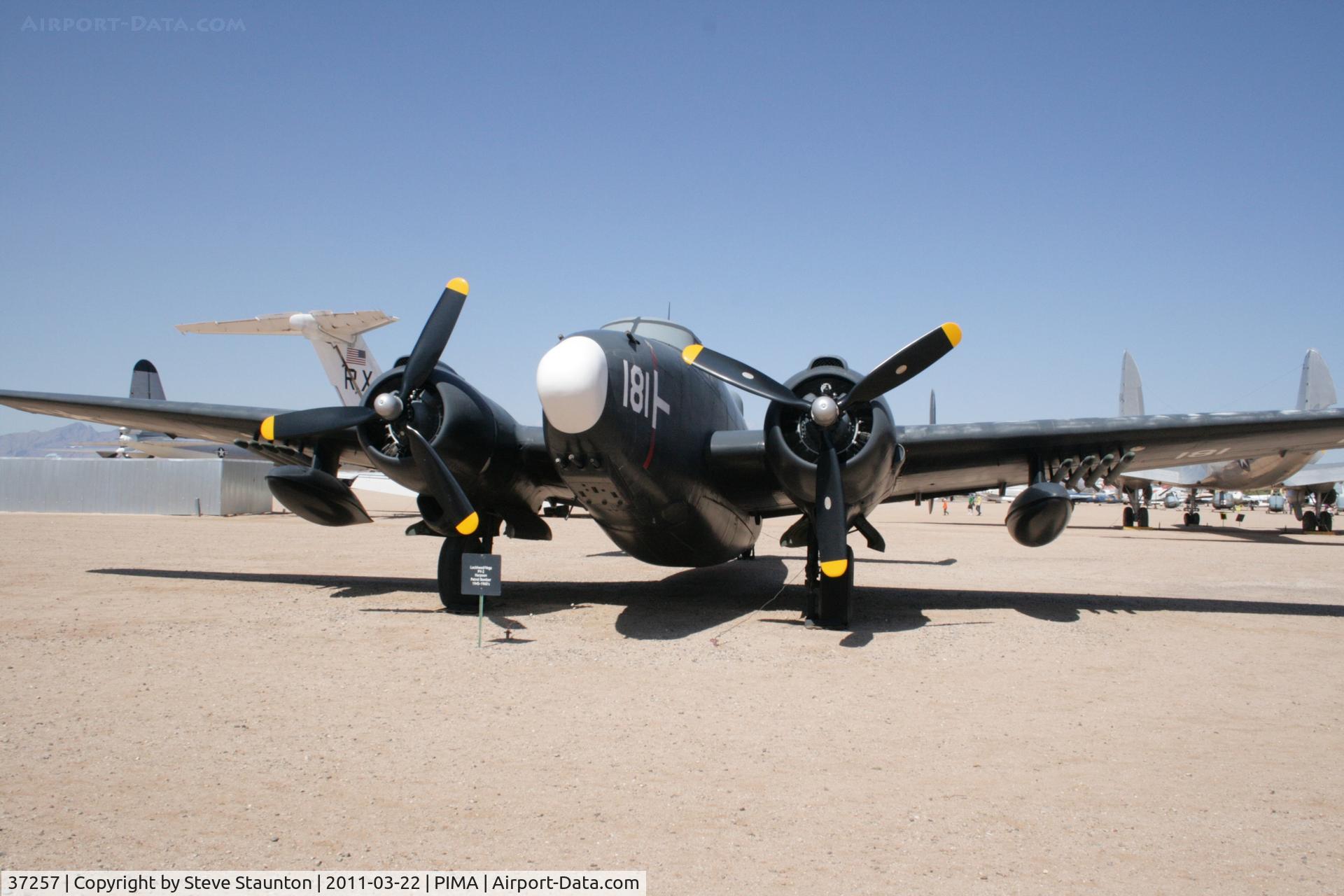N7255C, 1945 Lockheed PV-2 Harpoon C/N 15-1223, Taken at Pima Air and Space Museum, in March 2011 whilst on an Aeroprint Aviation tour