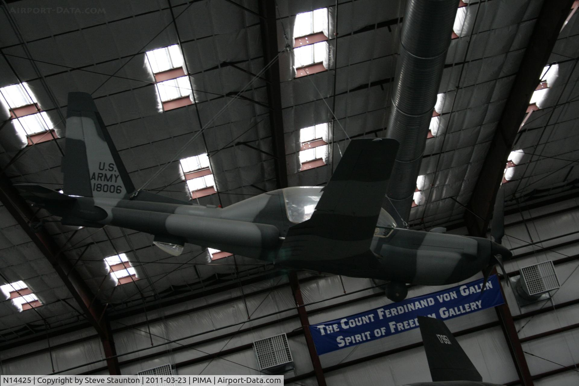 N14425, Lockheed YO-3A C/N 69-18006, Taken at Pima Air and Space Museum, in March 2011 whilst on an Aeroprint Aviation tour