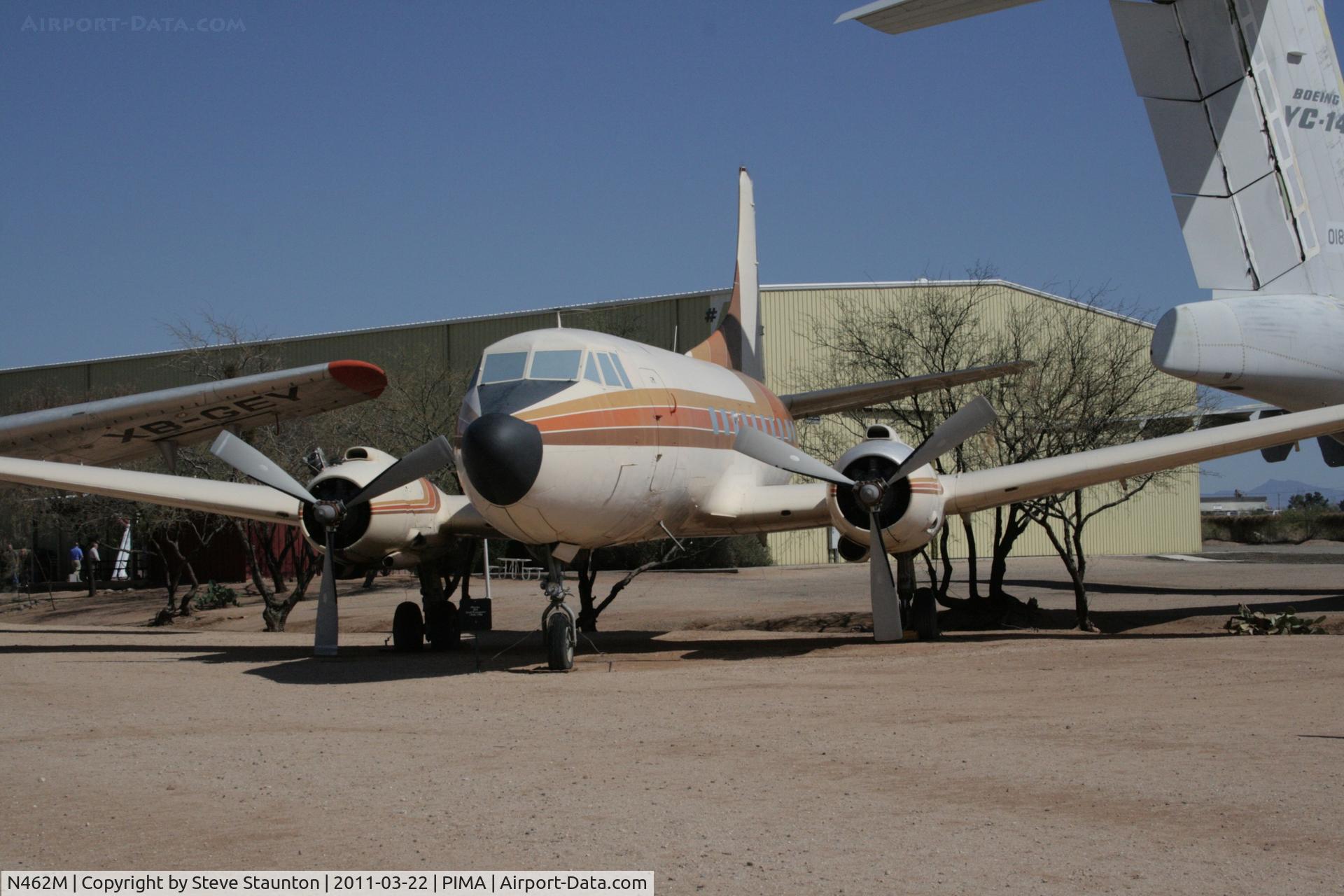 N462M, 1952 Martin 404 C/N 14153, Taken at Pima Air and Space Museum, in March 2011 whilst on an Aeroprint Aviation tour