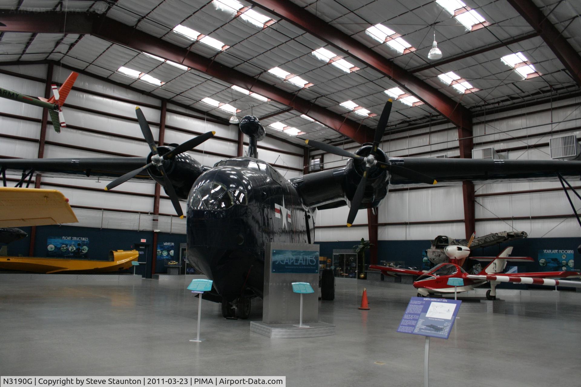 N3190G, 1944 Martin PBM-5A C/N 122071/162, Taken at Pima Air and Space Museum, in March 2011 whilst on an Aeroprint Aviation tour