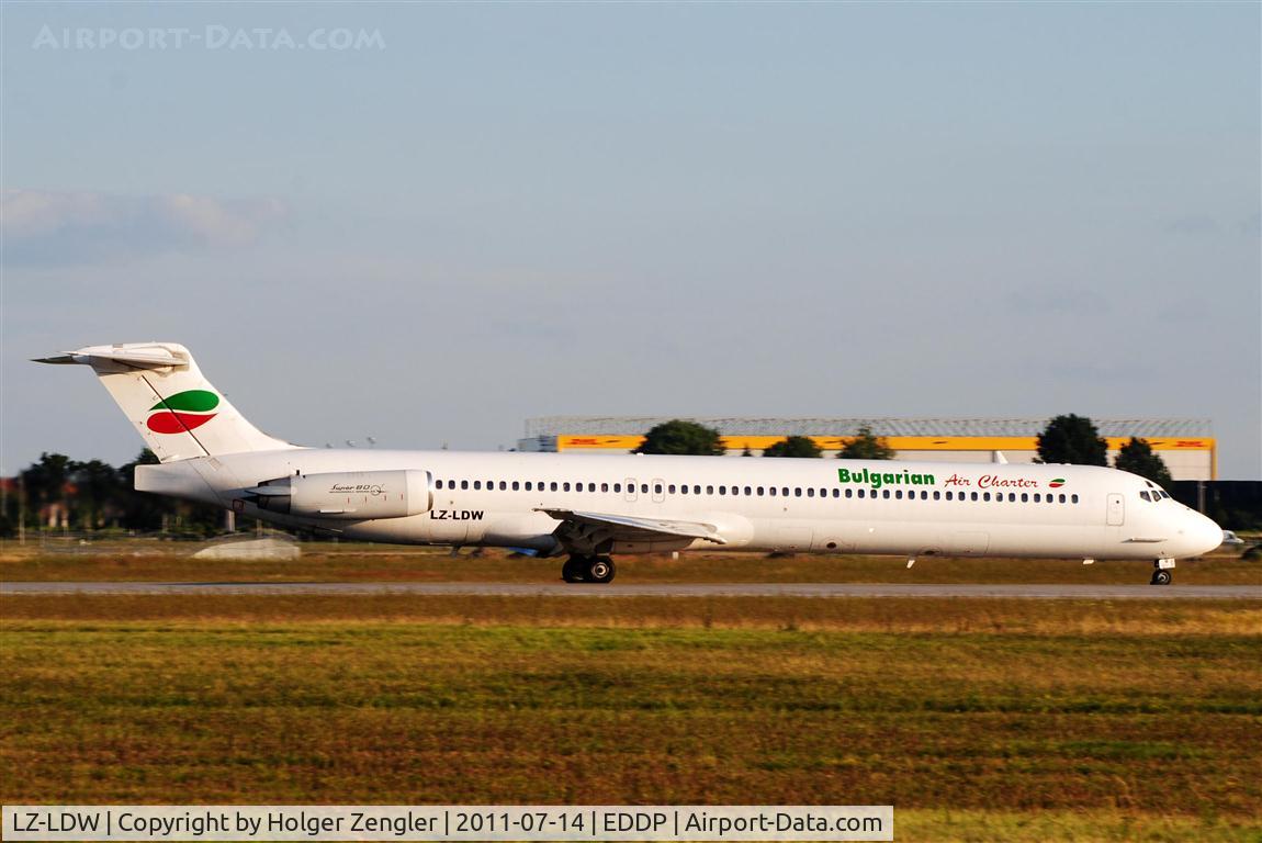 LZ-LDW, 1989 McDonnell Douglas MD-82 (DC-9-82) C/N 49795, It´s summertime and Bulgarian Air Charter comes to LEJ