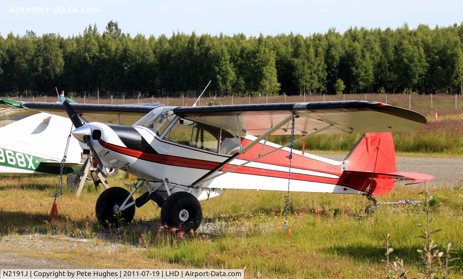 N2191J, 1960 Piper PA-18A-150 Super Cub C/N 18-7185, N2191J Super Cub on tundra tyres at Lake Hood, Anchorage AK