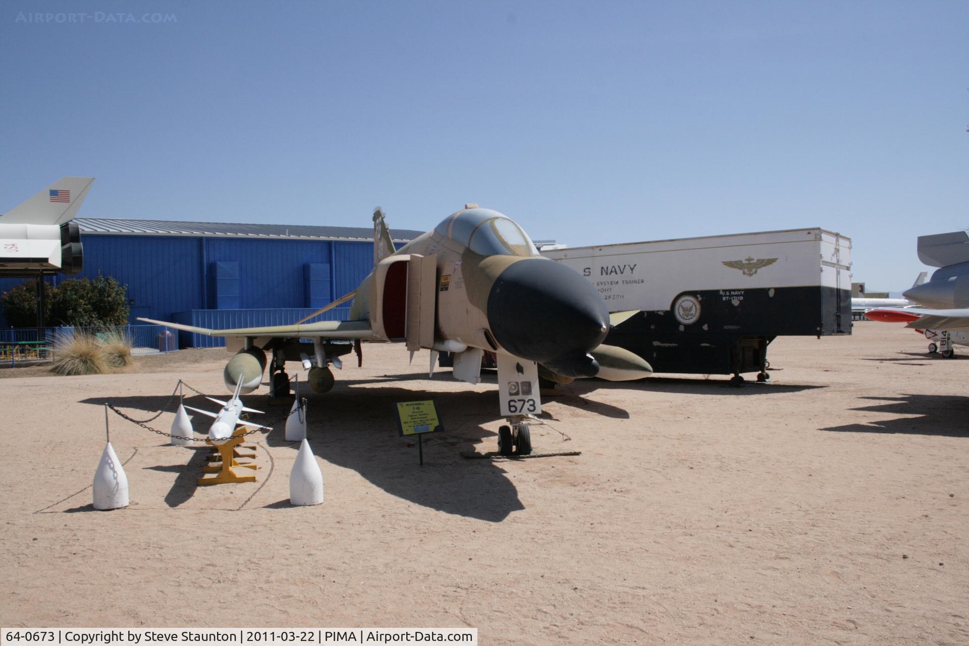 64-0673, 1964 McDonnell F-4C-22-MC Phantom II C/N 898, Taken at Pima Air and Space Museum, in March 2011 whilst on an Aeroprint Aviation tour
