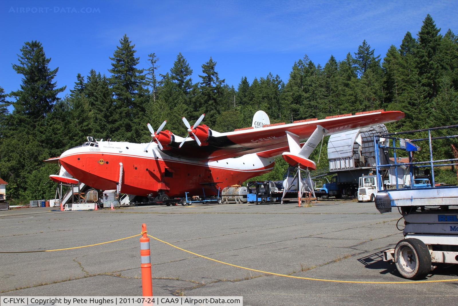 C-FLYK, 1945 Martin JRM-3 Mars C/N 76820, C-FLYK Martin Mars on an absolutely stunning day at Sproat Lake, Vancouver Island, BC
