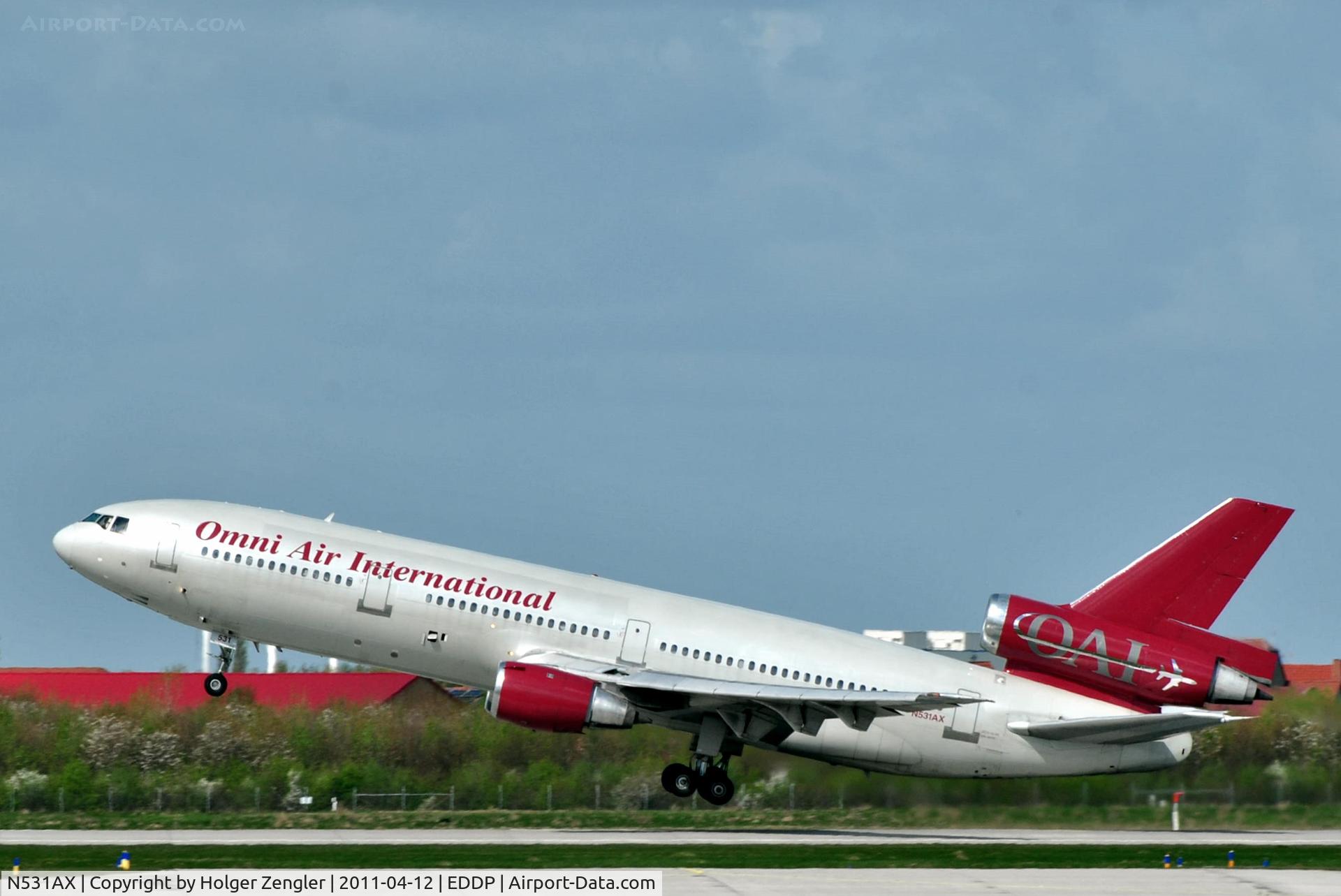 N531AX, 1988 McDonnell Douglas DC-10-30 C/N 48316, Take-off with destination A. on rwy 26R.....