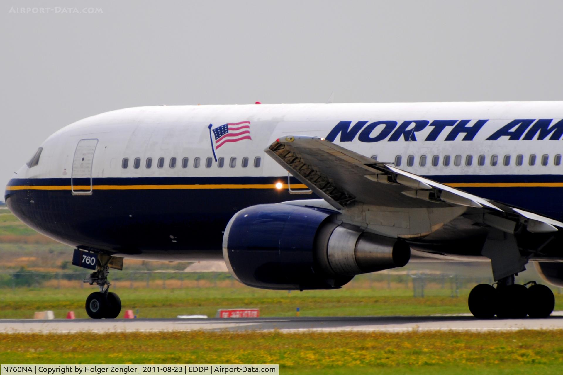 N760NA, 1993 Boeing 767-39H C/N 26257, Take-off eastward on rwy 08L......