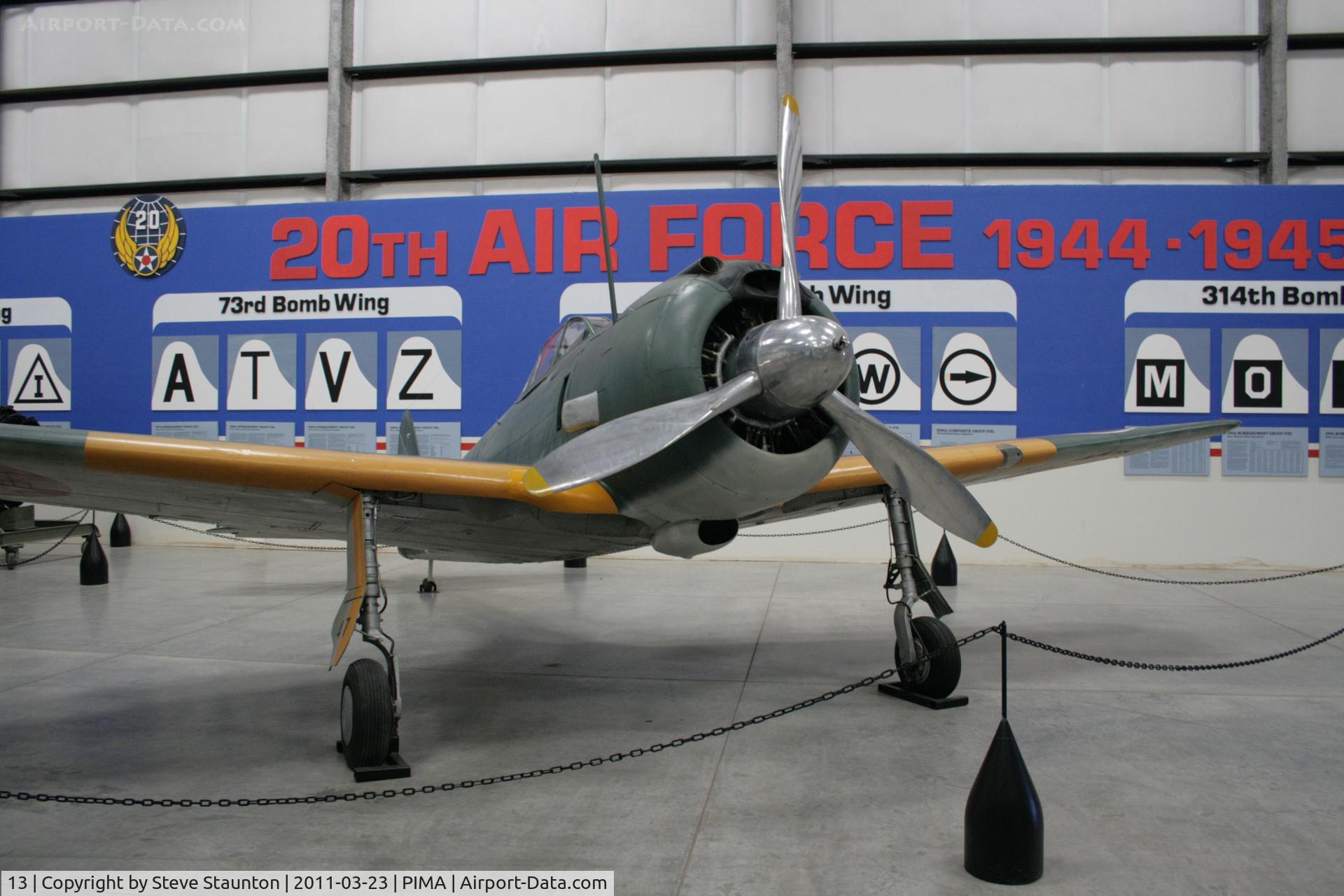 13, Nakajima Ki-43-IIb Hayabusa C/N Not found 13, Taken at Pima Air and Space Museum, in March 2011 whilst on an Aeroprint Aviation tour