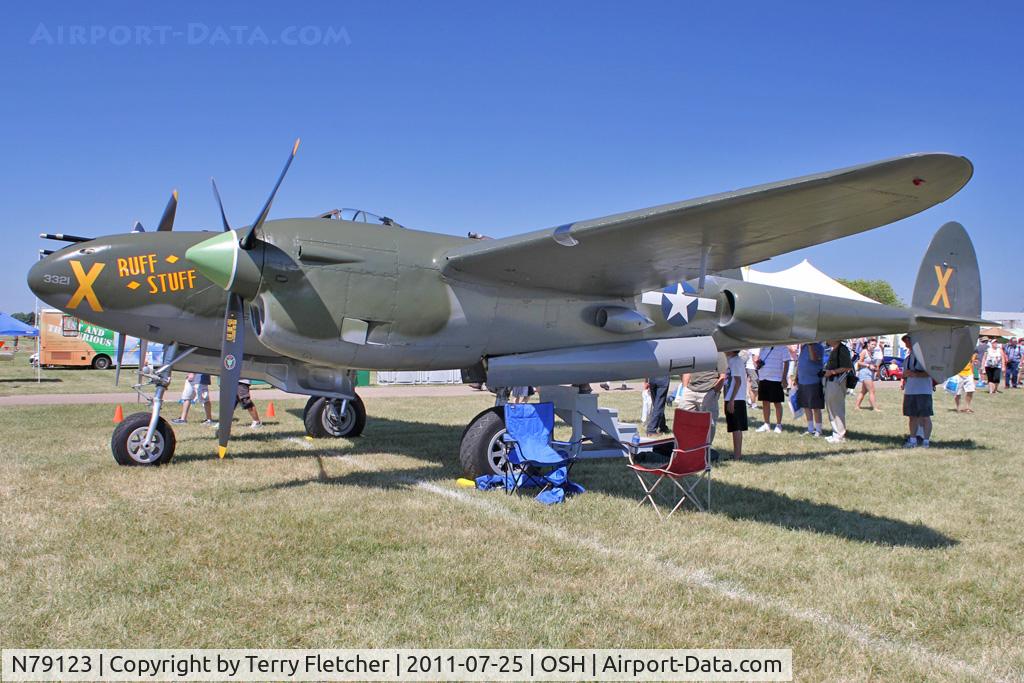 N79123, 1945 Lockheed P-38L-5 Lightning C/N 422-8235, 1945 Lockheed P-38L-5, c/n: 422-8235 at 2011 Oshkosh