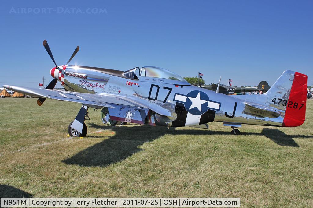 N951M, 1944 North American P-51D Mustang C/N 122-39746 (44-73287N), 1944 North American/aero Classics P-51D, c/n: 44-73287N at 2011 Oshkosh