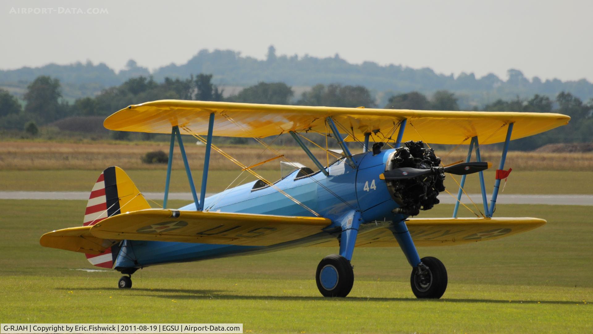 G-RJAH, 1942 Boeing A75N1 C/N 75-4041, 2. G-RJAH at the American Air Day, Duxford (August,2011)