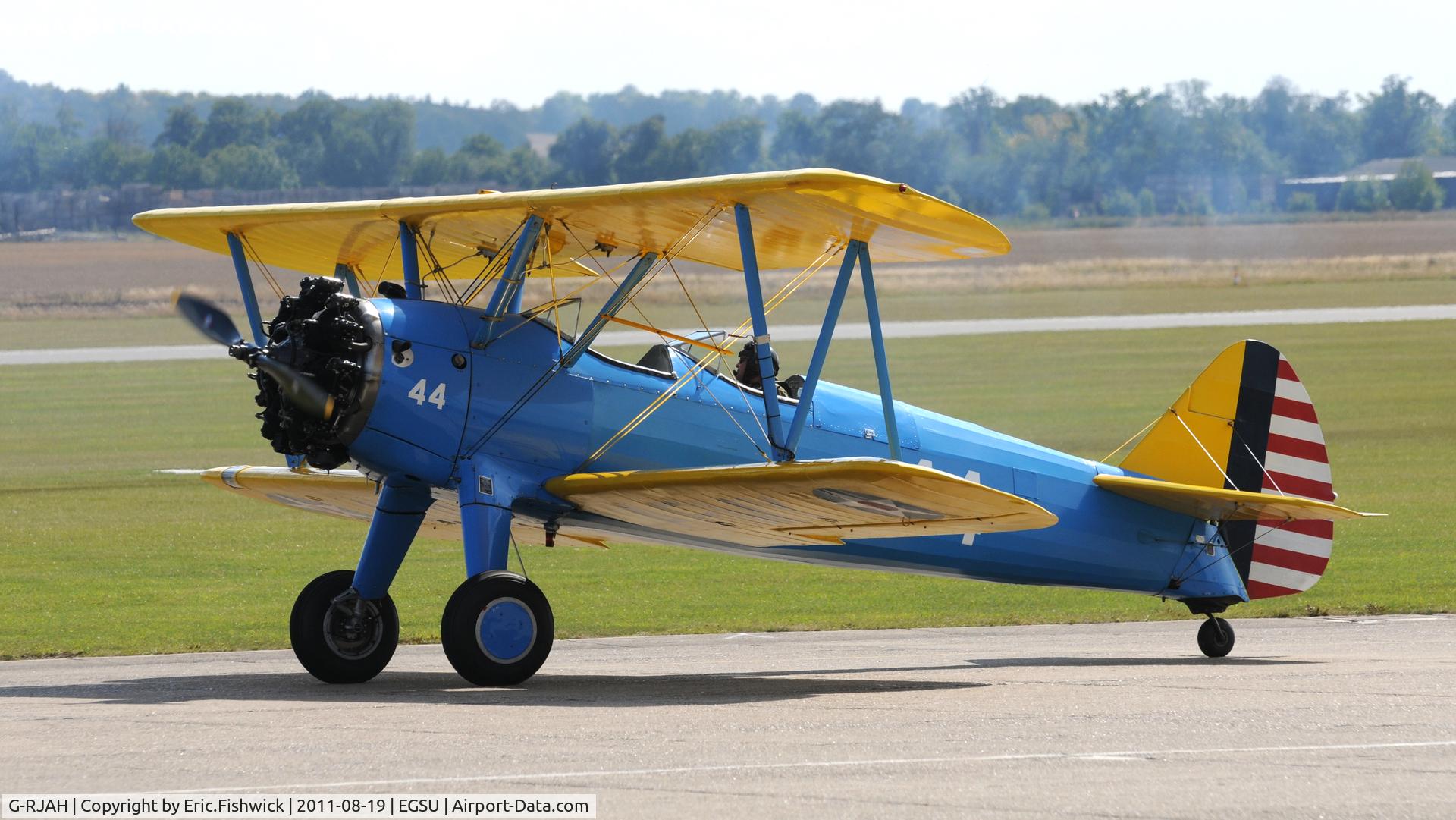 G-RJAH, 1942 Boeing A75N1 C/N 75-4041, 3. G-RJAH at the American Air Day, Duxford (August,2011)
