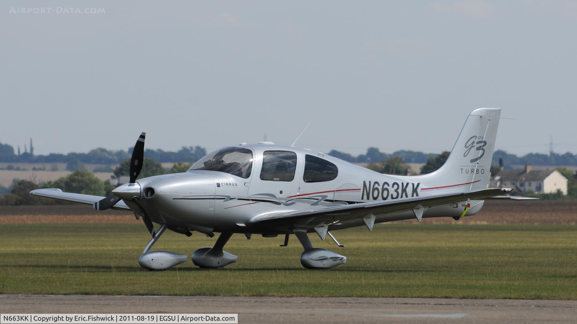 N663KK, 2008 Cirrus SR22 G3 GTS Turbo C/N 3064, 1. N663KK at the American Air Day, Duxford (August,2011)