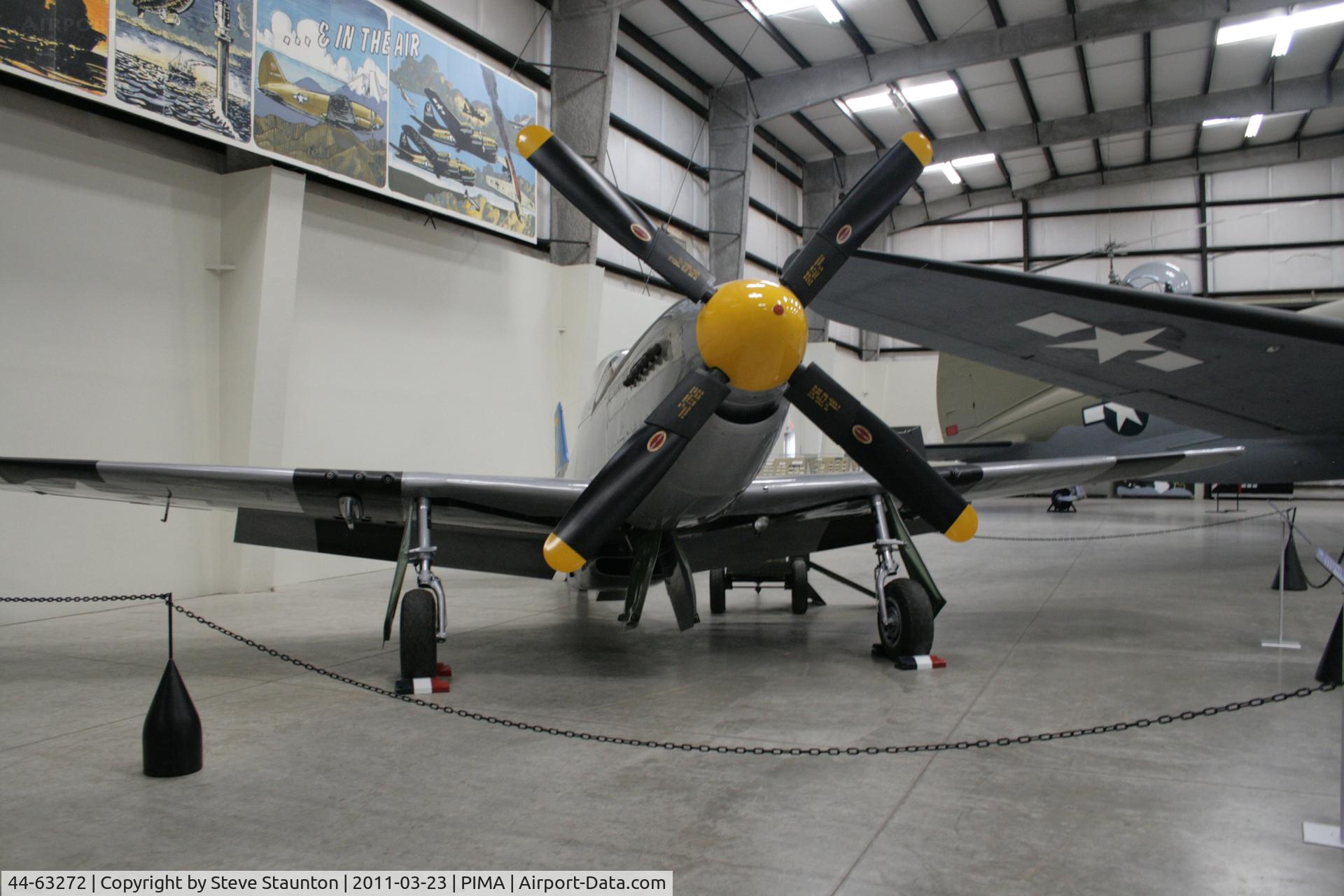 44-63272, North American P-51D Mustang C/N 122-30998, Taken at Pima Air and Space Museum, in March 2011 whilst on an Aeroprint Aviation tour