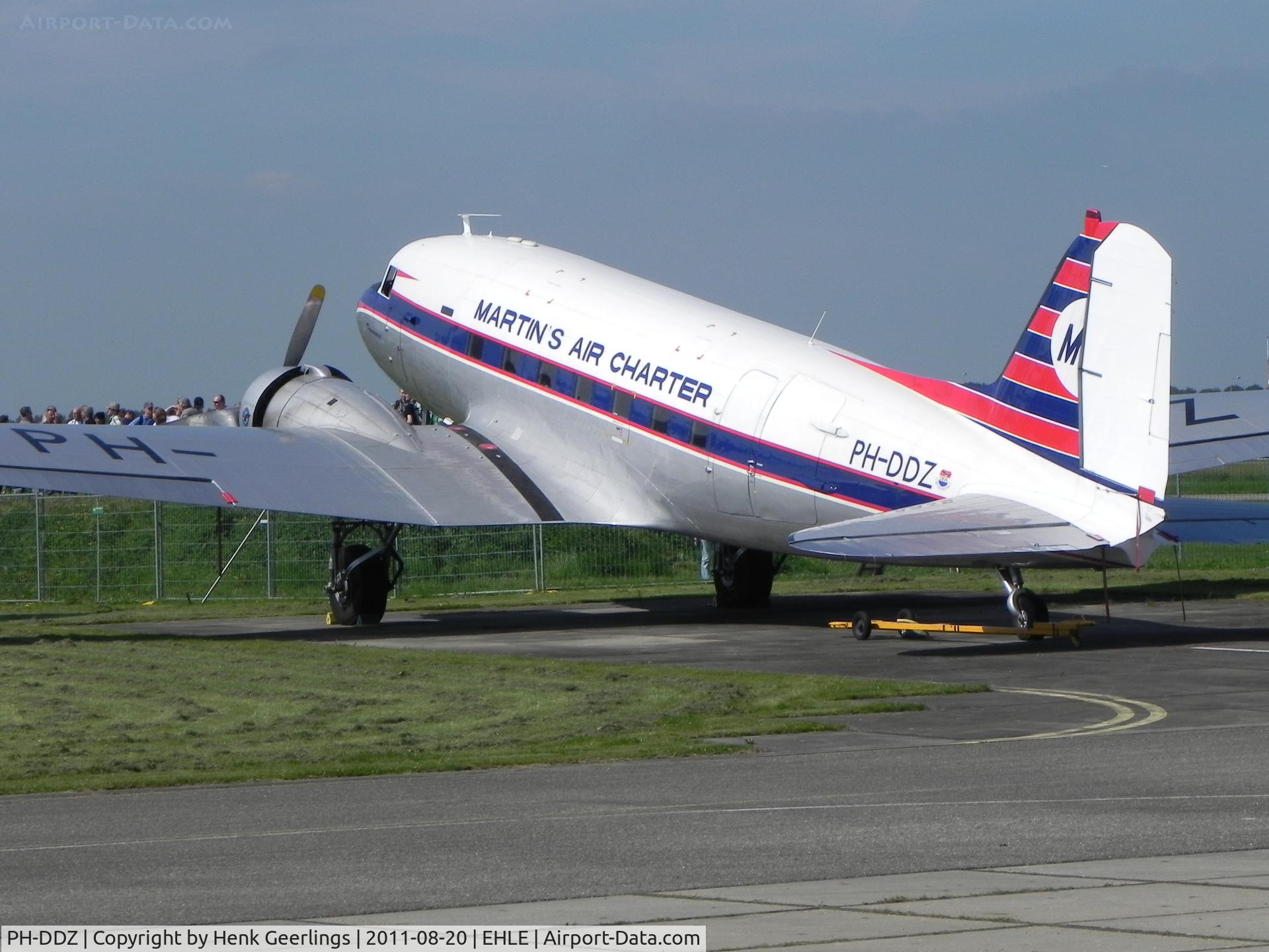 PH-DDZ, 1943 Douglas DC-3C-S1C3G (C-47A) C/N 19754, DDA , cs MAC. 

New rudder