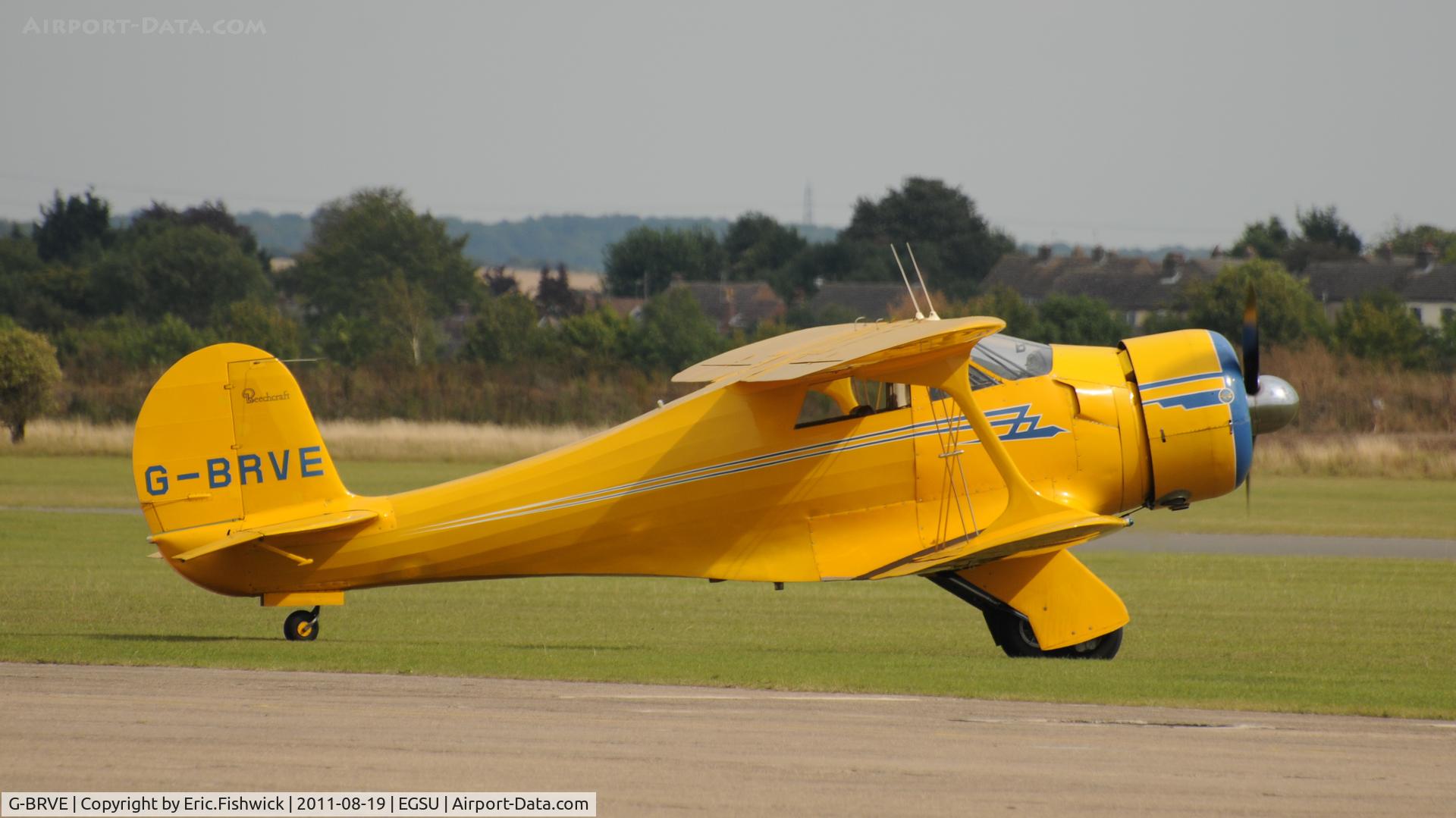 G-BRVE, 1945 Beech D17S Staggerwing C/N 6701, 2. G-BRVE at the American Air Day, Duxford (August,2011)