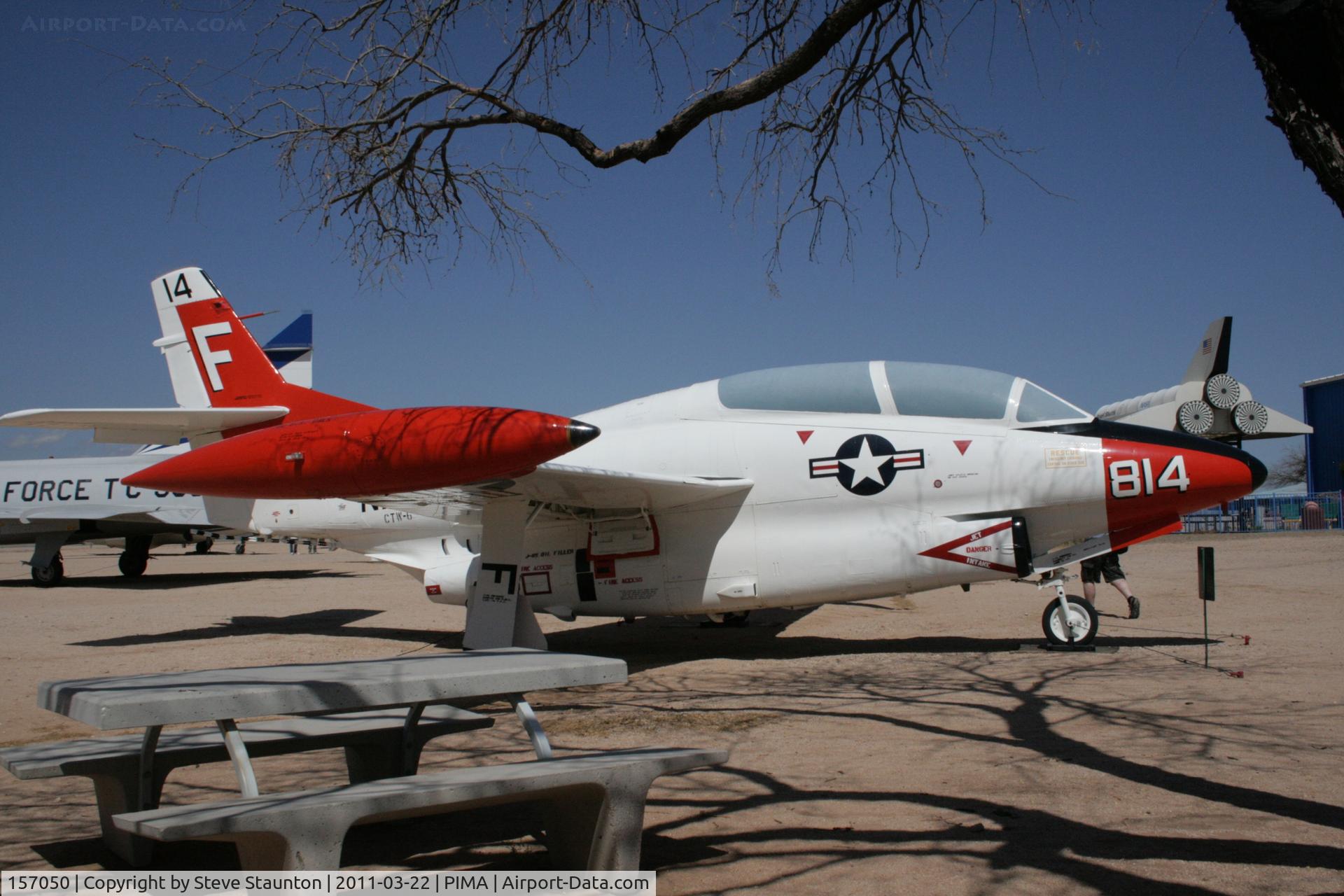157050, Rockwell T-2C Buckeye C/N 332-21, Taken at Pima Air and Space Museum, in March 2011 whilst on an Aeroprint Aviation tour