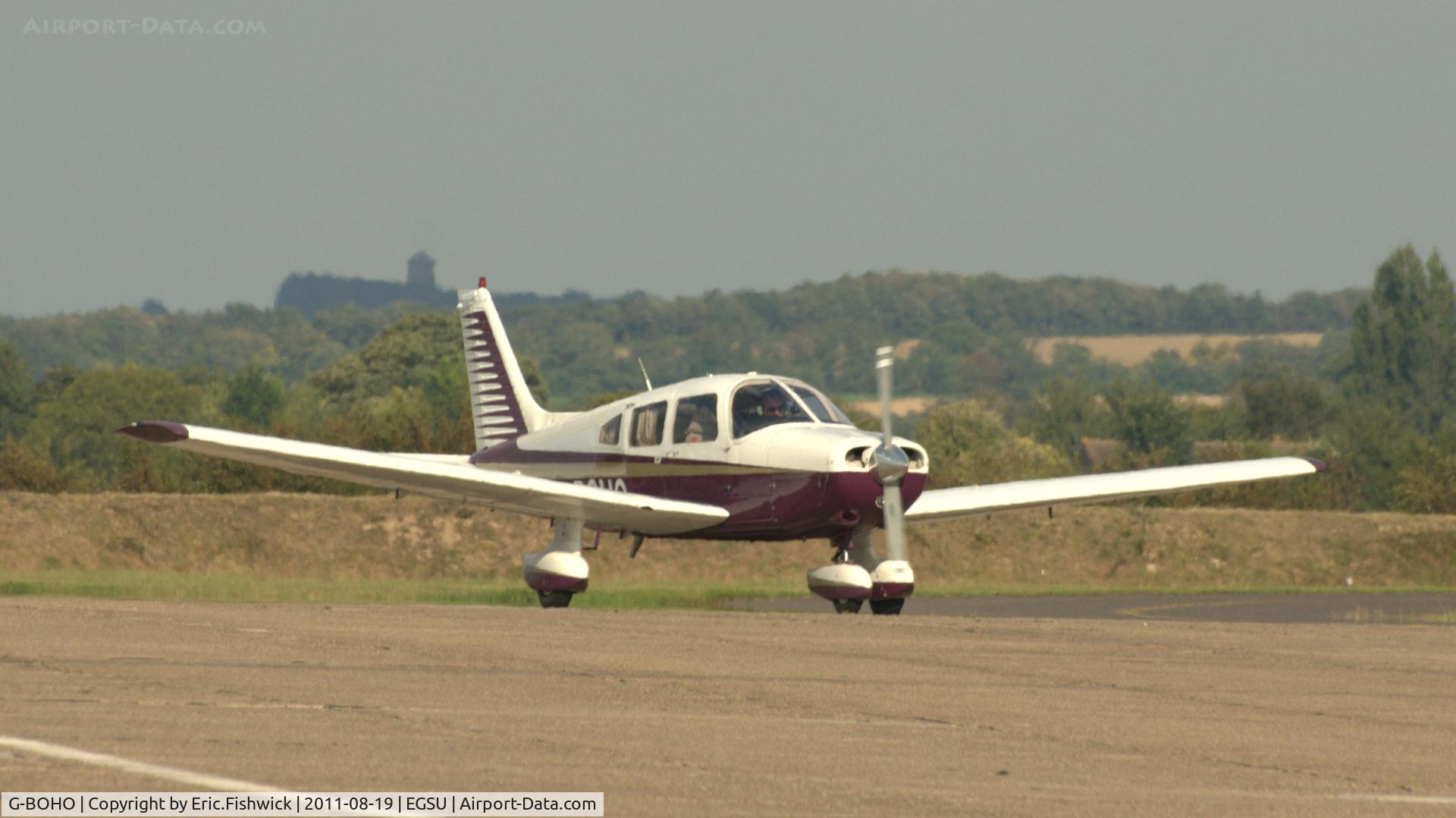 G-BOHO, 1980 Piper PA-28-161 Cherokee Warrior II C/N 28-8016196, 3. G-BOHO at the American Air Day, Duxford (August,2011)
