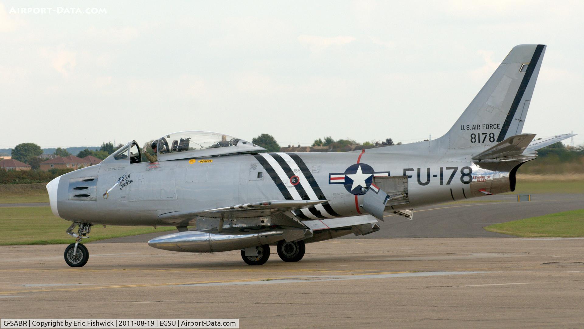 G-SABR, 1948 North American F-86A Sabre C/N 151-083 (151-43547), 4. G-SABR at the American Air Day, Duxford (August,2011)