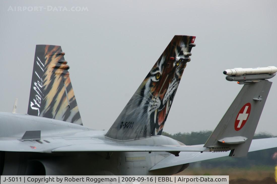 J-5011, McDonnell Douglas F/A-18C Hornet C/N 1351, Tigermeet.STAFFEL 11 Swiss Air Force.