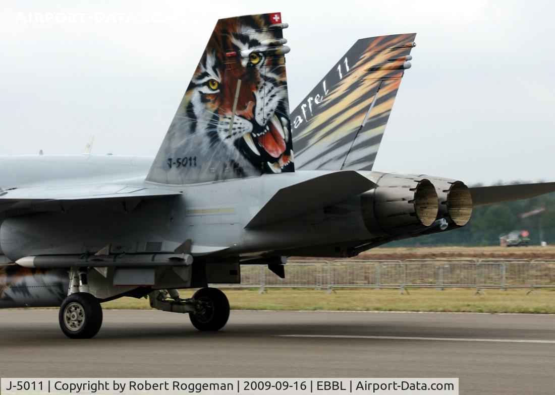 J-5011, McDonnell Douglas F/A-18C Hornet C/N 1351, Tigermeet.STAFFEL 11 Swiss Air Force.