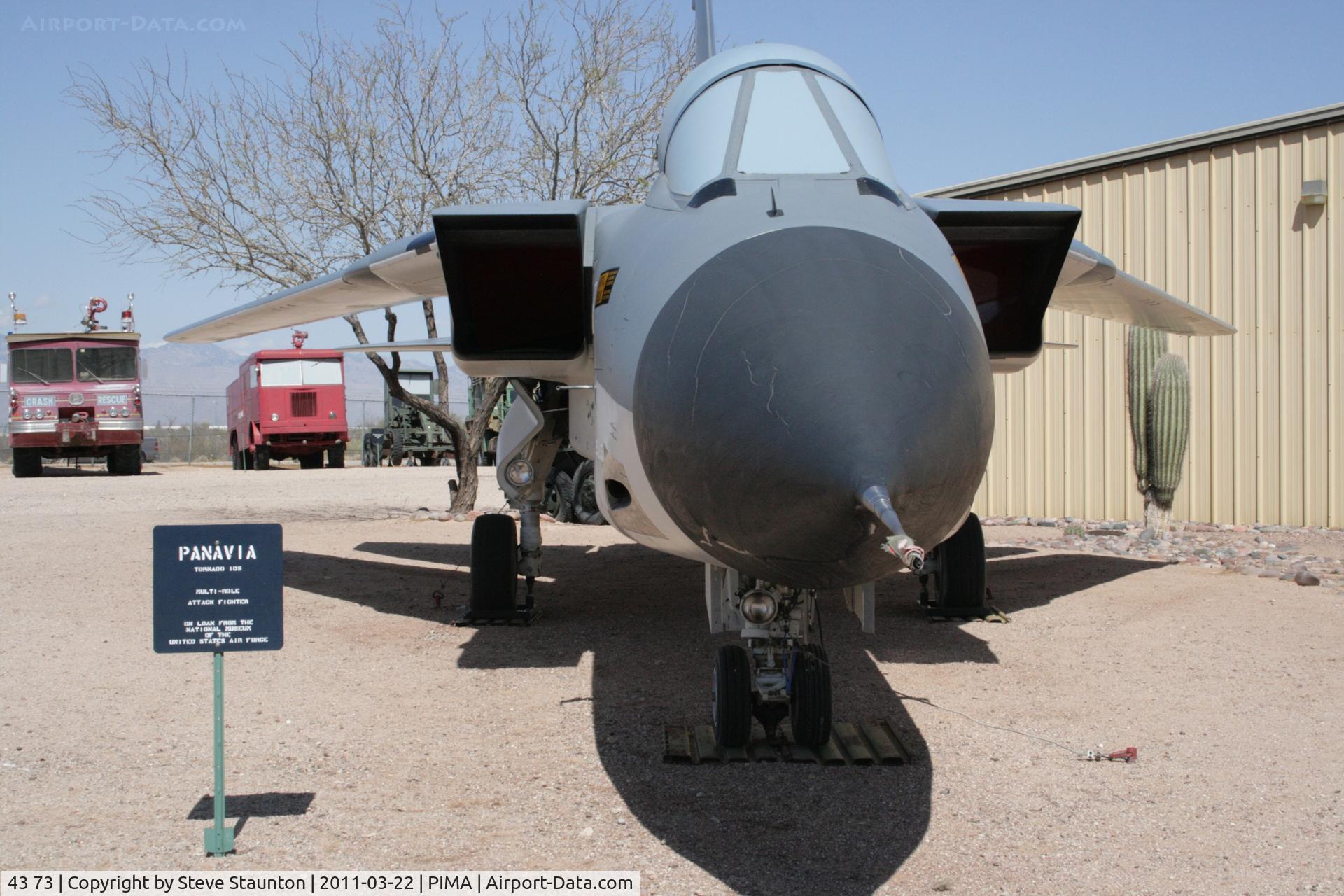 43 73, Panavia Tornado IDS C/N 191/GS046/4073, Taken at Pima Air and Space Museum, in March 2011 whilst on an Aeroprint Aviation tour
