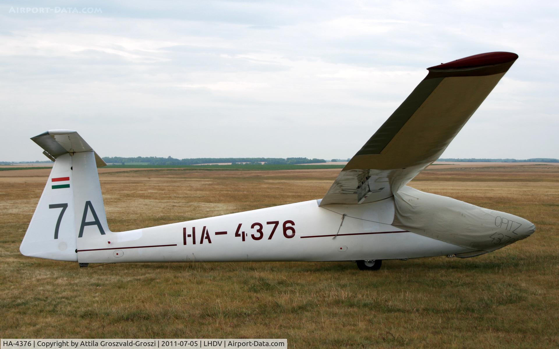 HA-4376, 1977 PZL-Bielsko SZD-30 Pirat C/N S-08.16, Dunaujváros Airport - Hungary