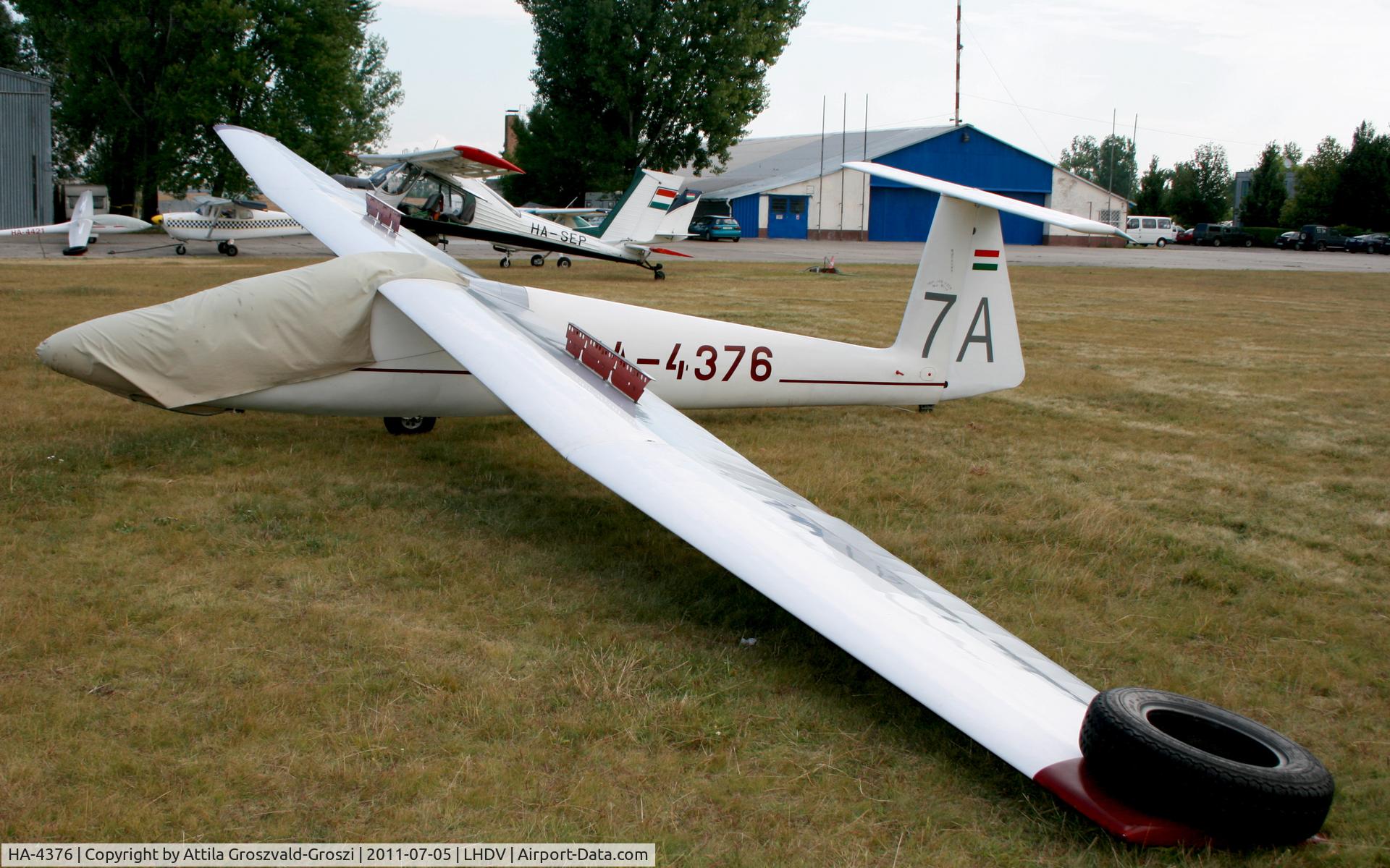 HA-4376, 1977 PZL-Bielsko SZD-30 Pirat C/N S-08.16, Dunaujváros Airport - Hungary