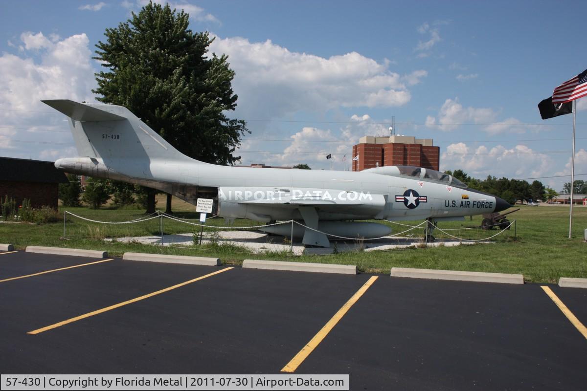 57-430, 1957 McDonnell RF-101B Voodoo C/N 608, RF-101B at American Legion Hall Gratiot Ave Mt. Clemens MI