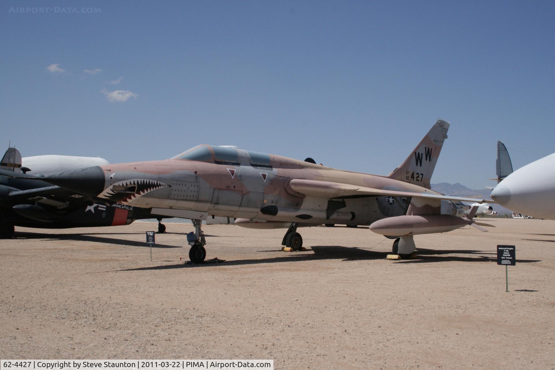 62-4427, Republic F-105G Thunderchief C/N F16, Taken at Pima Air and Space Museum, in March 2011 whilst on an Aeroprint Aviation tour