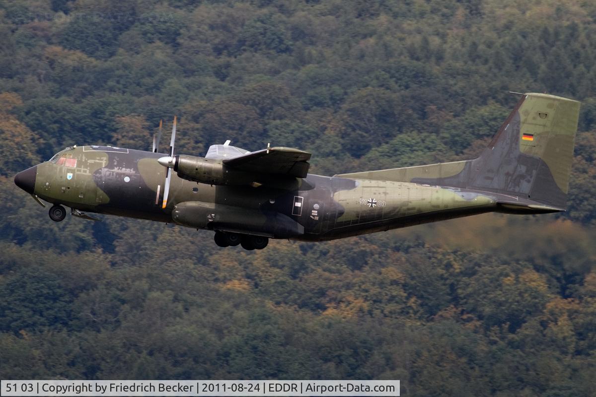 51 03, Transall C-160D C/N D140, departure on another 
