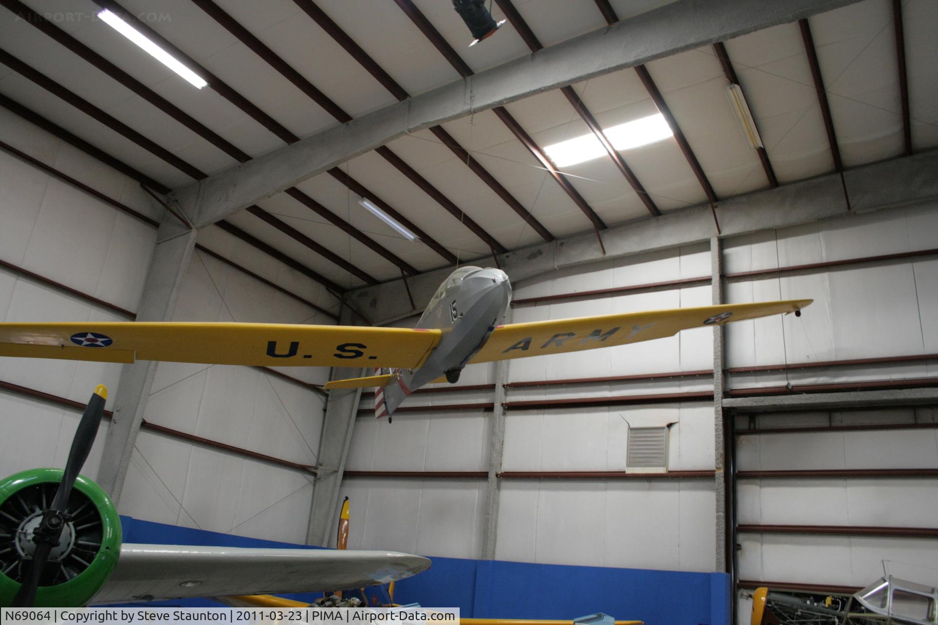 N69064, Schweizer TG-3A C/N 15, Taken at Pima Air and Space Museum, in March 2011 whilst on an Aeroprint Aviation tour