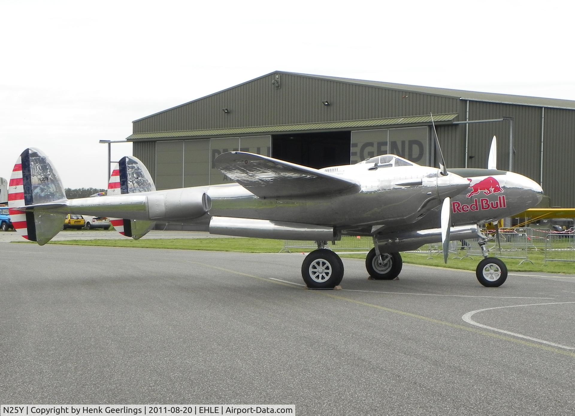 N25Y, 1944 Lockheed P-38L-5LO Lightning C/N AF44-53254, P-38 Lightning at the Aviodrome  Aviation Museum.
Warbirds Fly In and show
