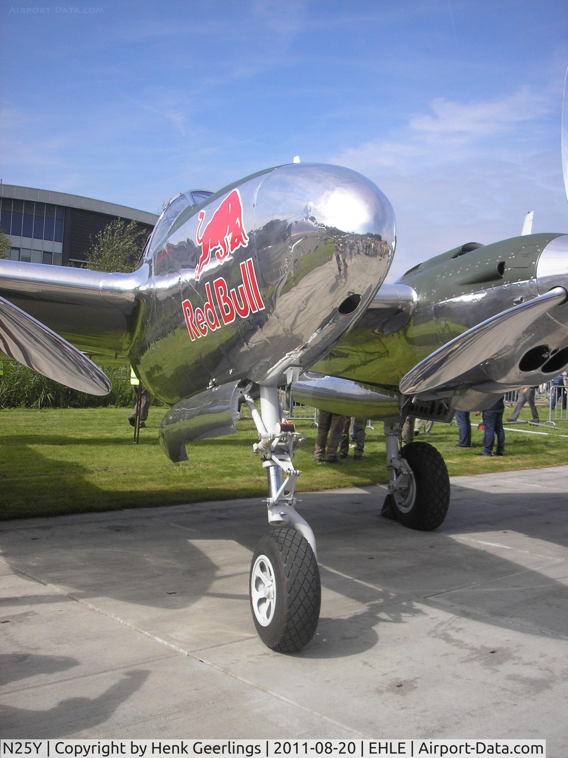 N25Y, 1944 Lockheed P-38L-5LO Lightning C/N AF44-53254, P-38 Lightning at the Aviodrome  Aviation Museum.
Warbirds Fly In and show