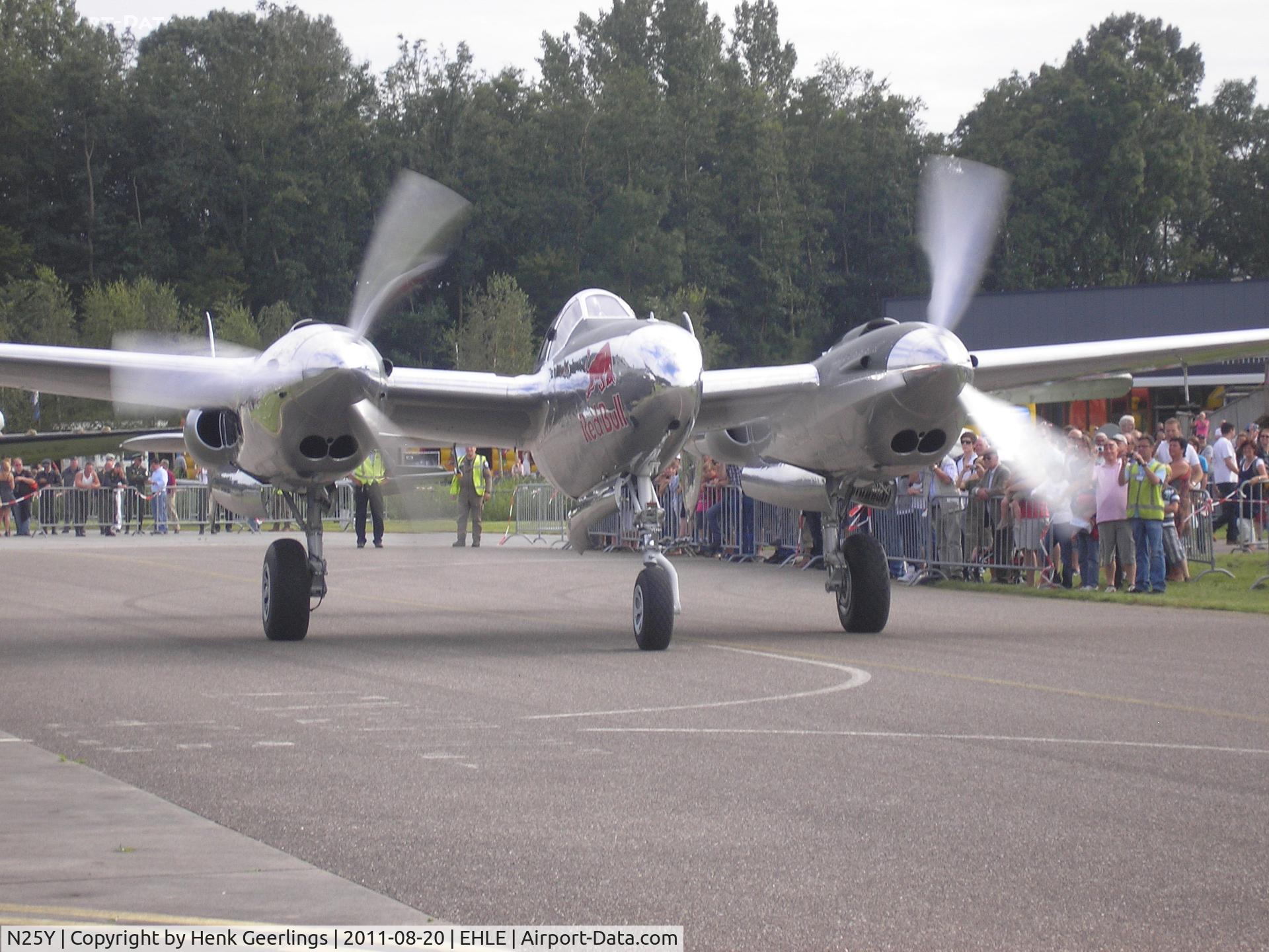 N25Y, 1944 Lockheed P-38L-5LO Lightning C/N AF44-53254, P-38 Lightning at the Aviodrome  Aviation Museum.
Warbirds Fly In and show