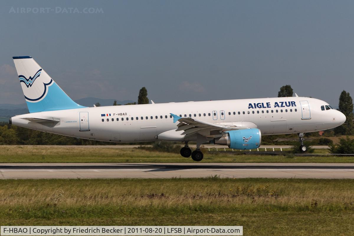 F-HBAO, 2011 Airbus A320-214 C/N 4589, moments prior touchdown