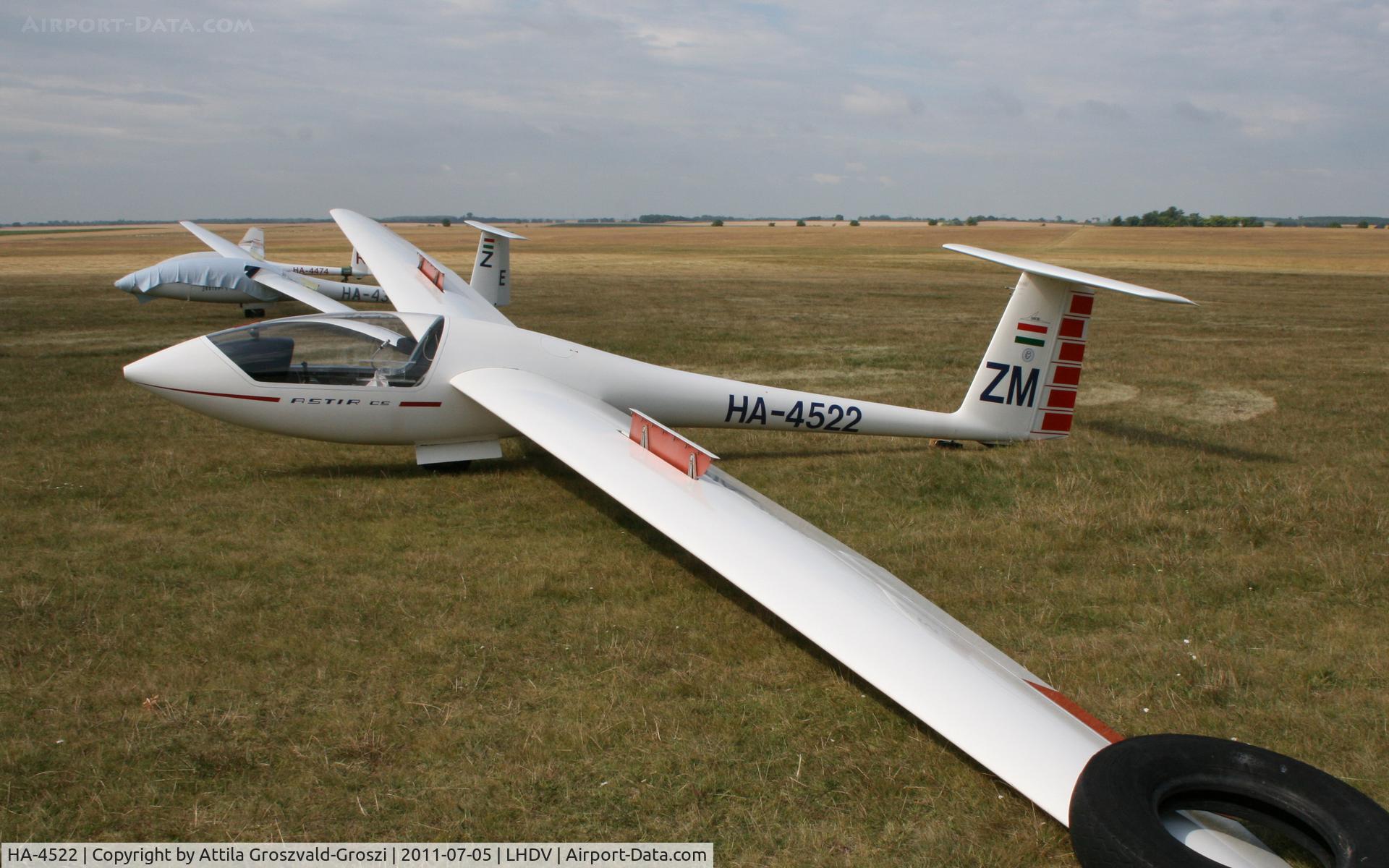 HA-4522, 1977 Grob G-102 Astir CS77 C/N 1611, Dunaujváros Airport - Hungary