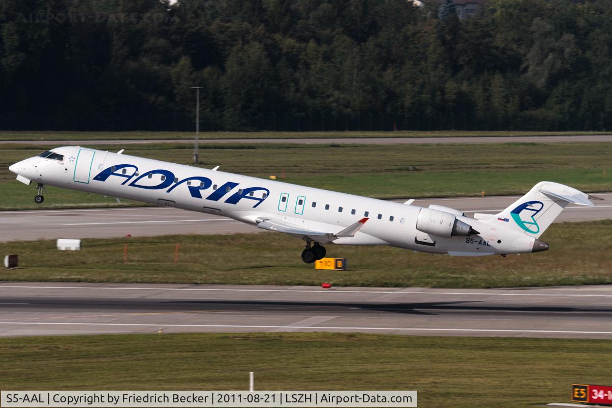 S5-AAL, 2007 Bombardier CRJ-900LR (CL-600-2D24) C/N 15129, departure from RW16