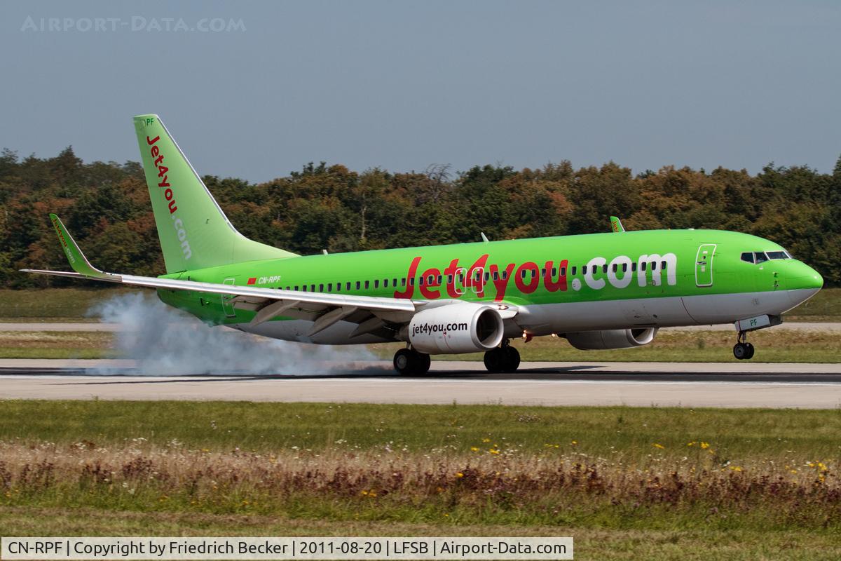 CN-RPF, 2007 Boeing 737-8K5 C/N 34691, touchdown