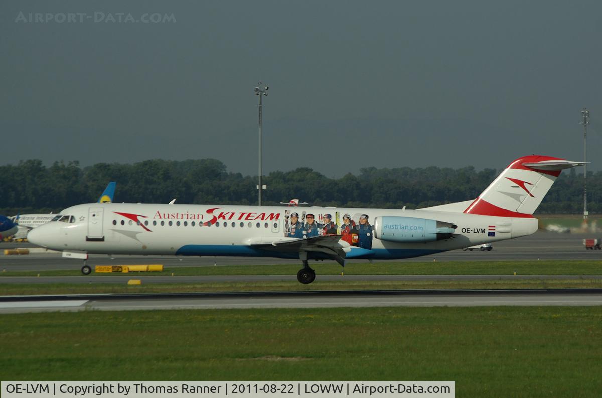 OE-LVM, 1991 Fokker F100 (F-28-0100) C/N 11361, Austrian Arrows Fokker 100