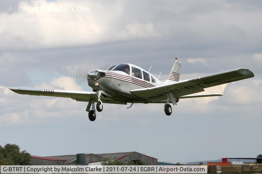 G-BTRT, 1975 Piper PA-28R-200 Cherokee Arrow C/N 28R-7535270, Piper PA-28R-200 Cherokee Arrow at Breighton Airfield's Wings & Wheels Weekend, July 2011.