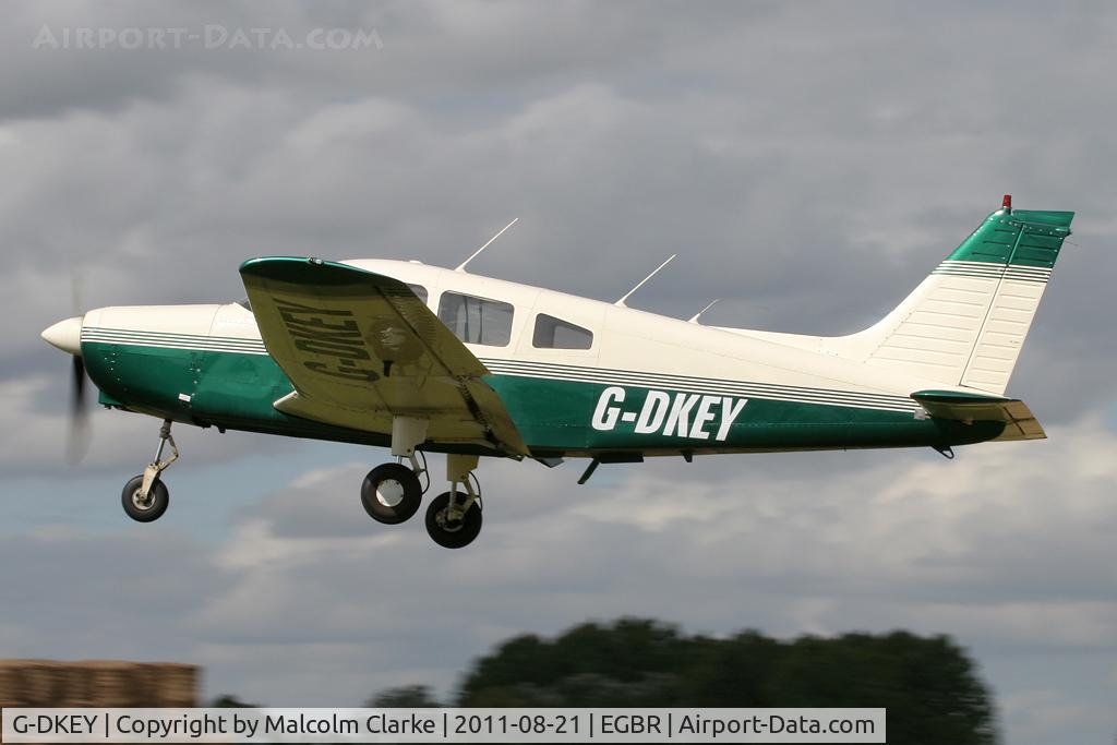 G-DKEY, 1977 Piper PA-28-161 C/N 28-7716084, Piper PA-28-161 Cherokee Warrior II at Breighton Airfield's Summer Fly-In, August 2011.
