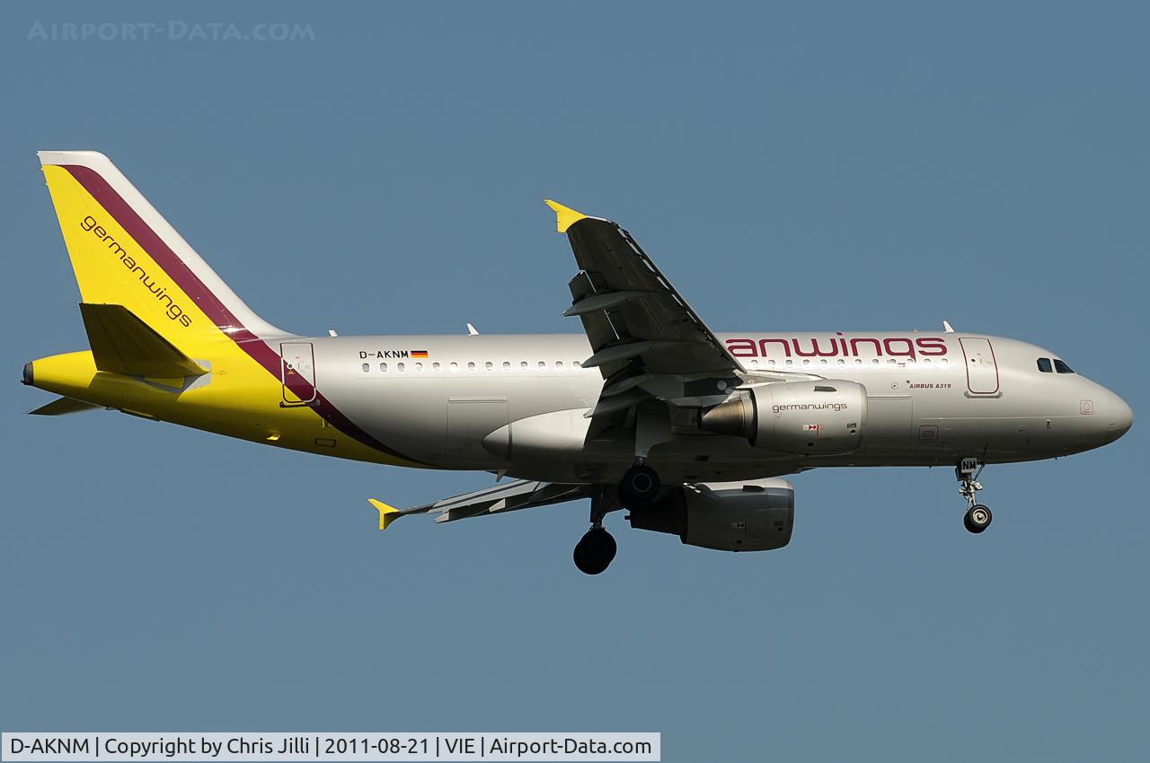 D-AKNM, 1999 Airbus A319-112 C/N 1089, germanwings