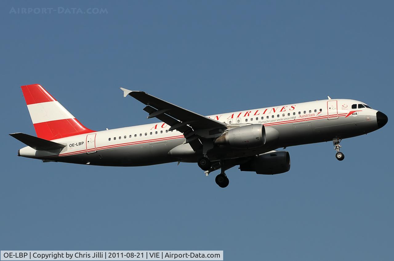 OE-LBP, 1998 Airbus A320-214 C/N 797, Austrian Airlines